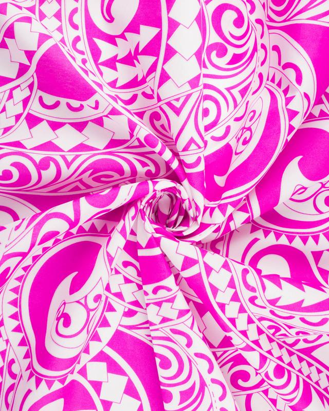 Polynesian fabric TATAN Pink - Tissushop